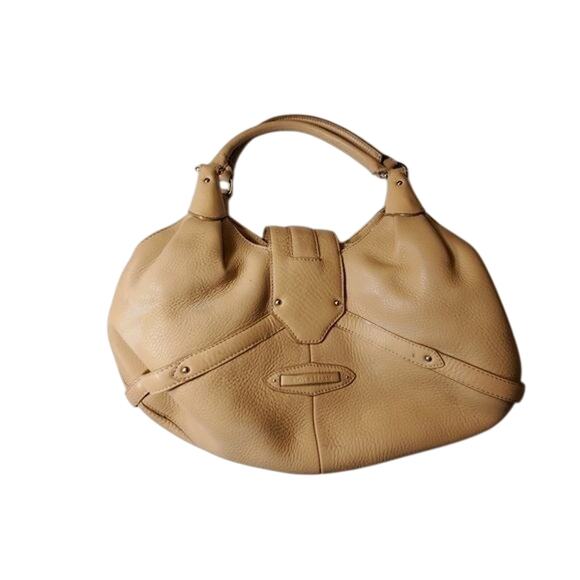 Cole Haan Beige Tan Pebble Leather Purse Bag Handbag - Picture 13 of 17